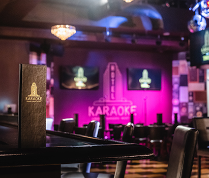 Hotel Karaoke - inside view of karaoke bar