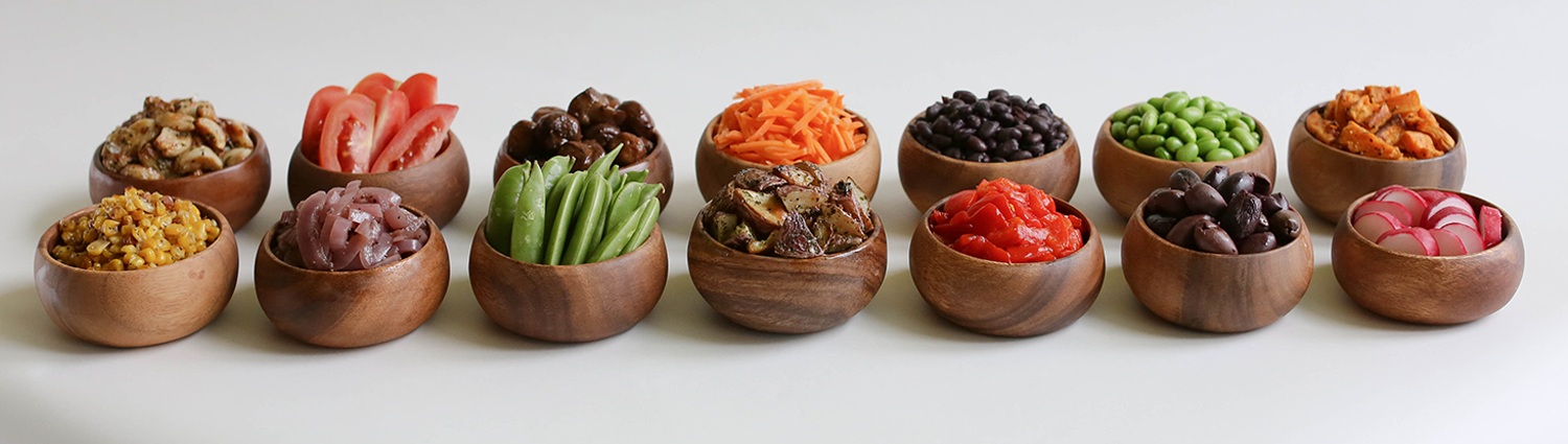 Mixx - Assortment of fresh vegetables and nuts as ingredients